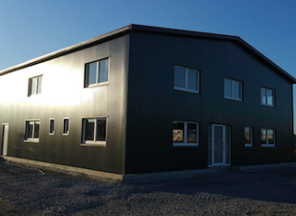 Satteldachhalle bei Hof